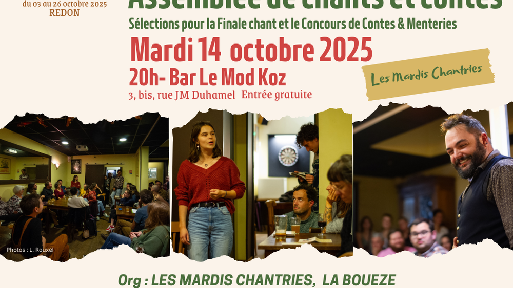 Assemblée de chants et contes - Mardi 14 octobre 2025