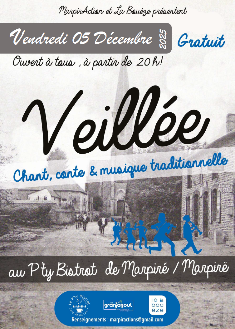 Veillée Chant, conte et musique tradtionnelle - Vendredi 5 décembre 2025
