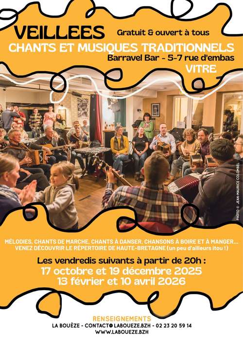 Veillée chantée le vendredi 17 octobre 2025