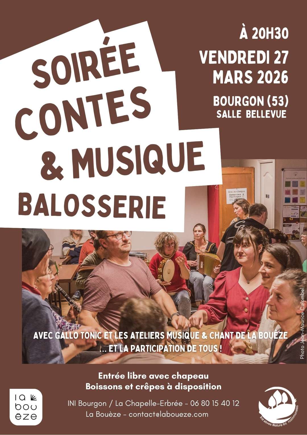 Soirée Contes & Musique Balosserie - Vendredi 27 mars 2026